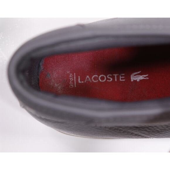 Lacoste Mens Ampthill Gray Hi Top Leather Sneakers US 10 - Picture 12 of 13